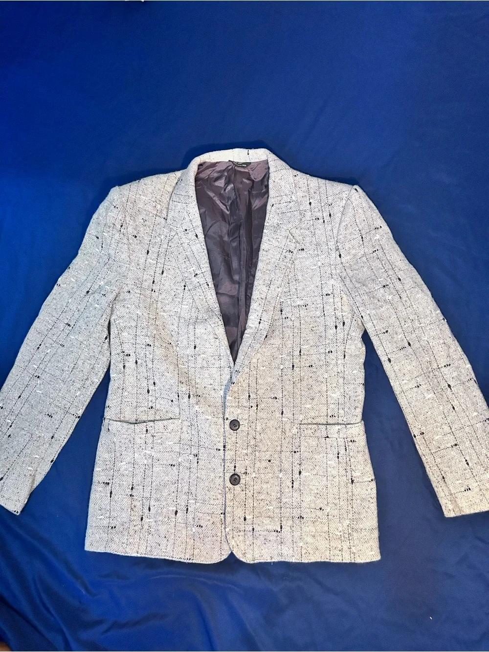 Vintage 80s/90s Public Notices Tweed Blazer